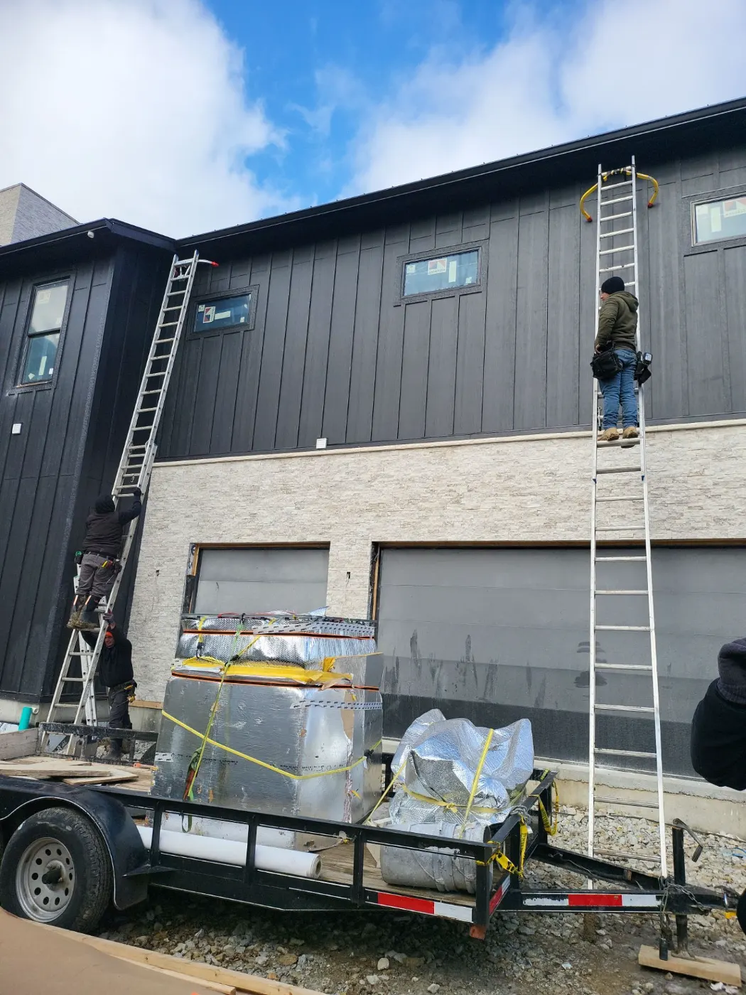 Storm-damaged siding documented in Crooked Stick